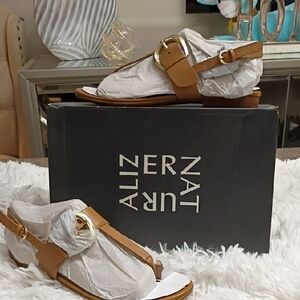 Naturalizer Taylor Leather Women's Sz 7.5 Sandals 🆕 🔥🔥